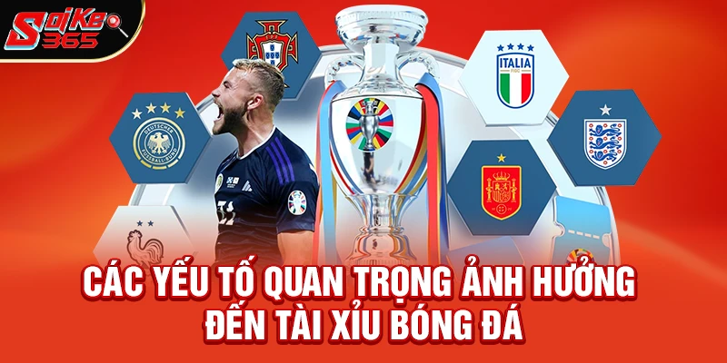 Các yếu tố quan trọng ảnh hưởng đến tài xỉu bóng đá