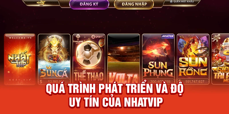 Quá trình phát triển và độ uy tín của NhatVip 
