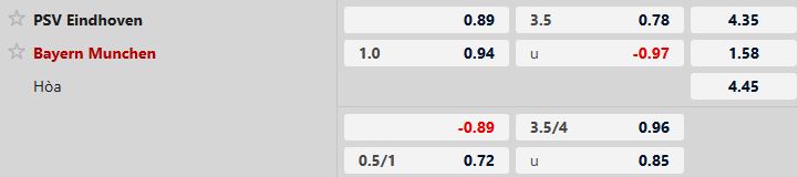 PSV vs Bayern Munich