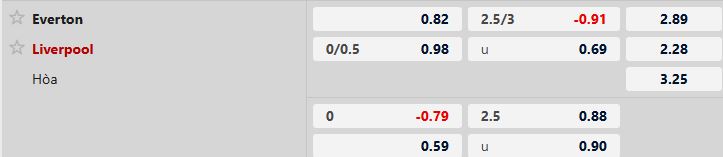Everton vs Liverpool